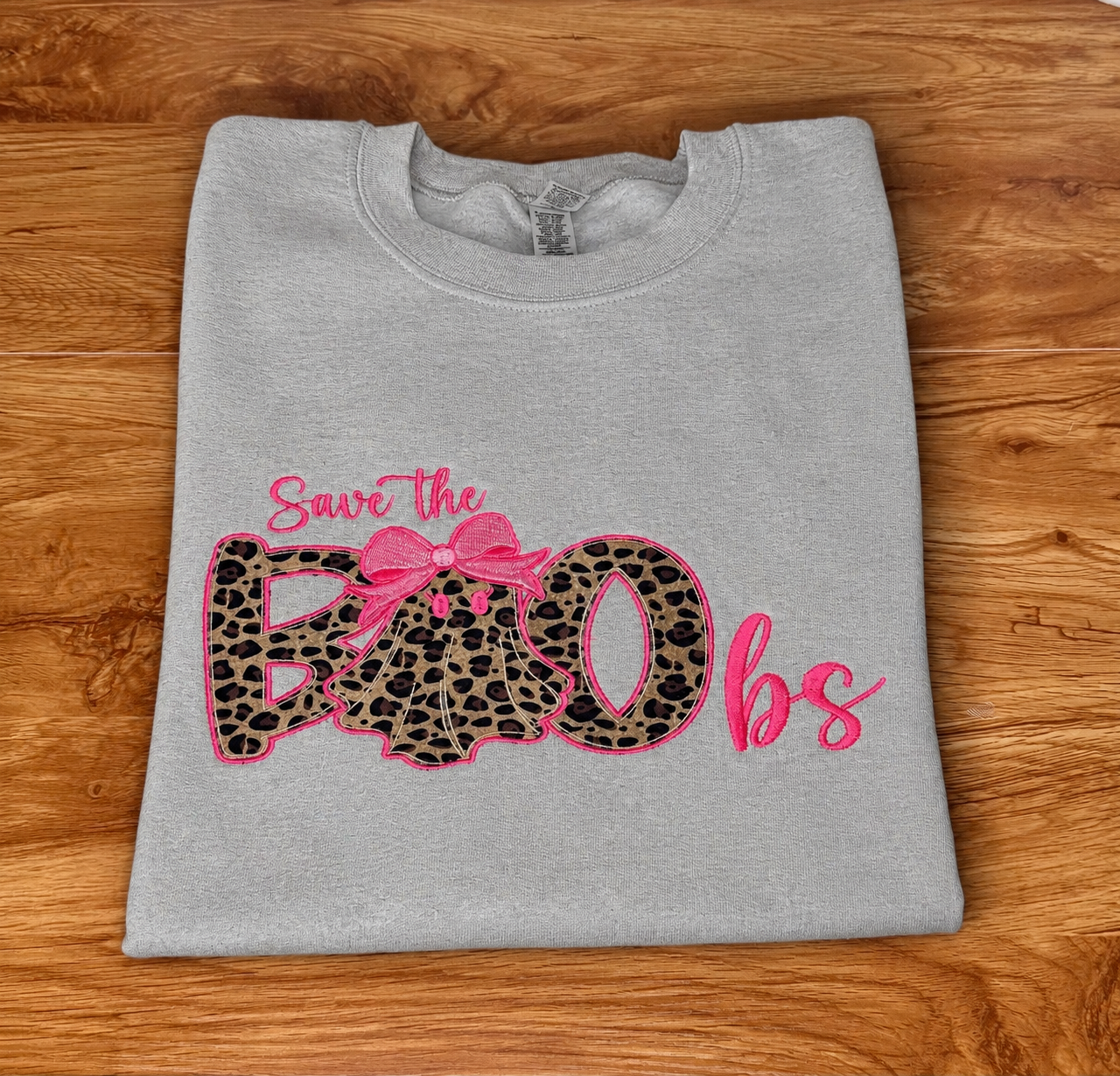Save the BOObs Breast Cancer Halloween Sweatshirt