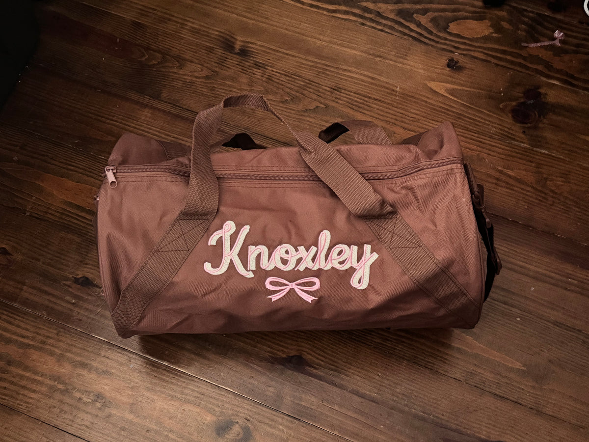 Personalized Embroidered Duffle Bag With Name