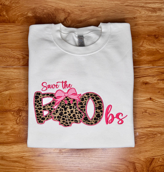 Save the BOObs Breast Cancer Halloween Sweatshirt