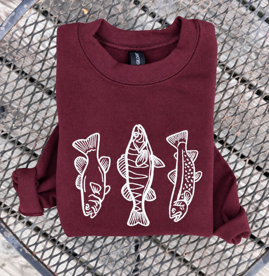 Youth Fishing Trio Sweatshirt