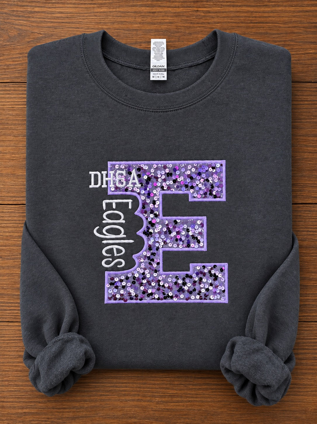 Personalized Sequin School Spirit Initial